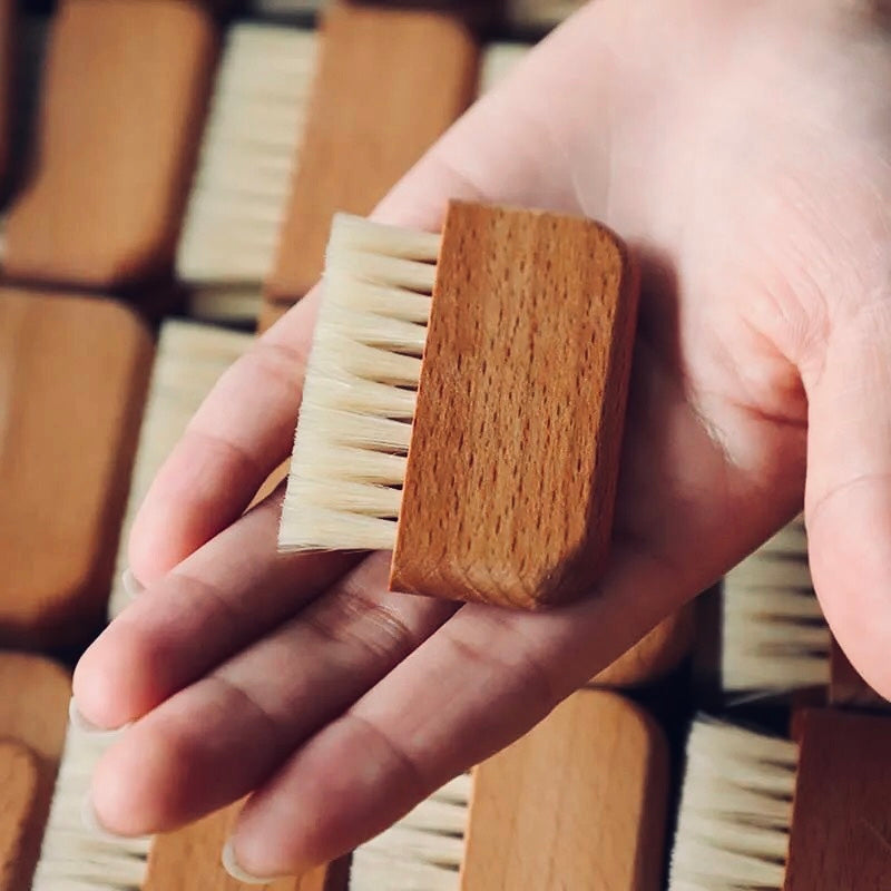 Beech wood nail brush