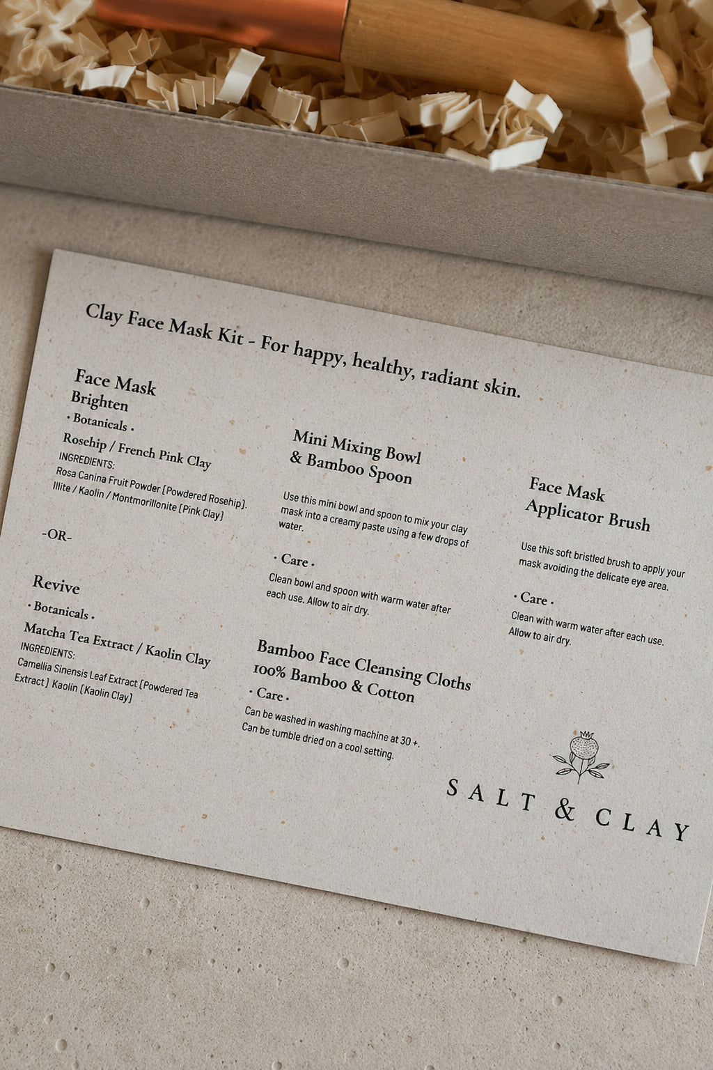 Clay Face Mask Gift Set - the gift of natural skincare.