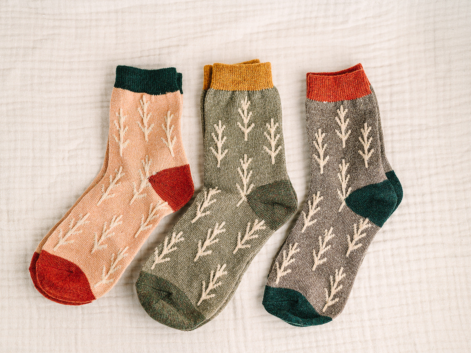 Nordic forest socks