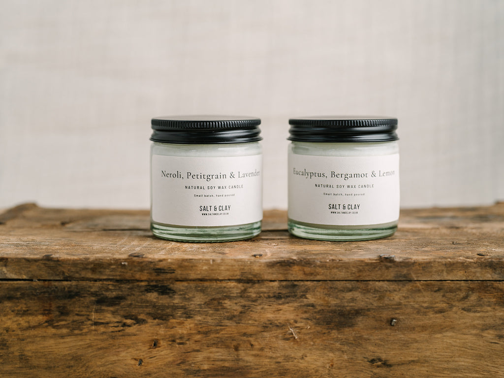 Candle Jars ~ Soy wax & essential oils