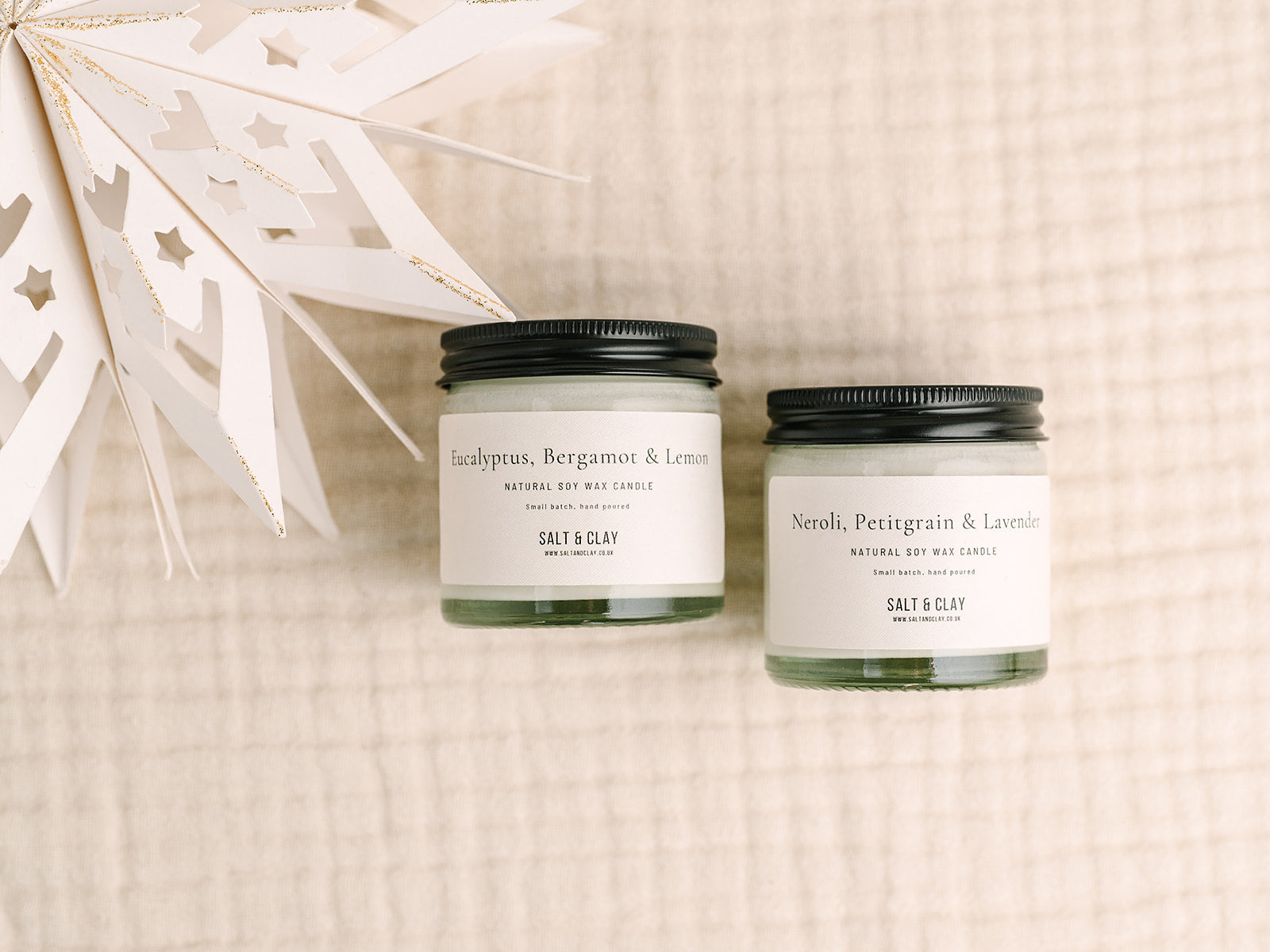 Candle Jars ~ Soy wax & essential oils