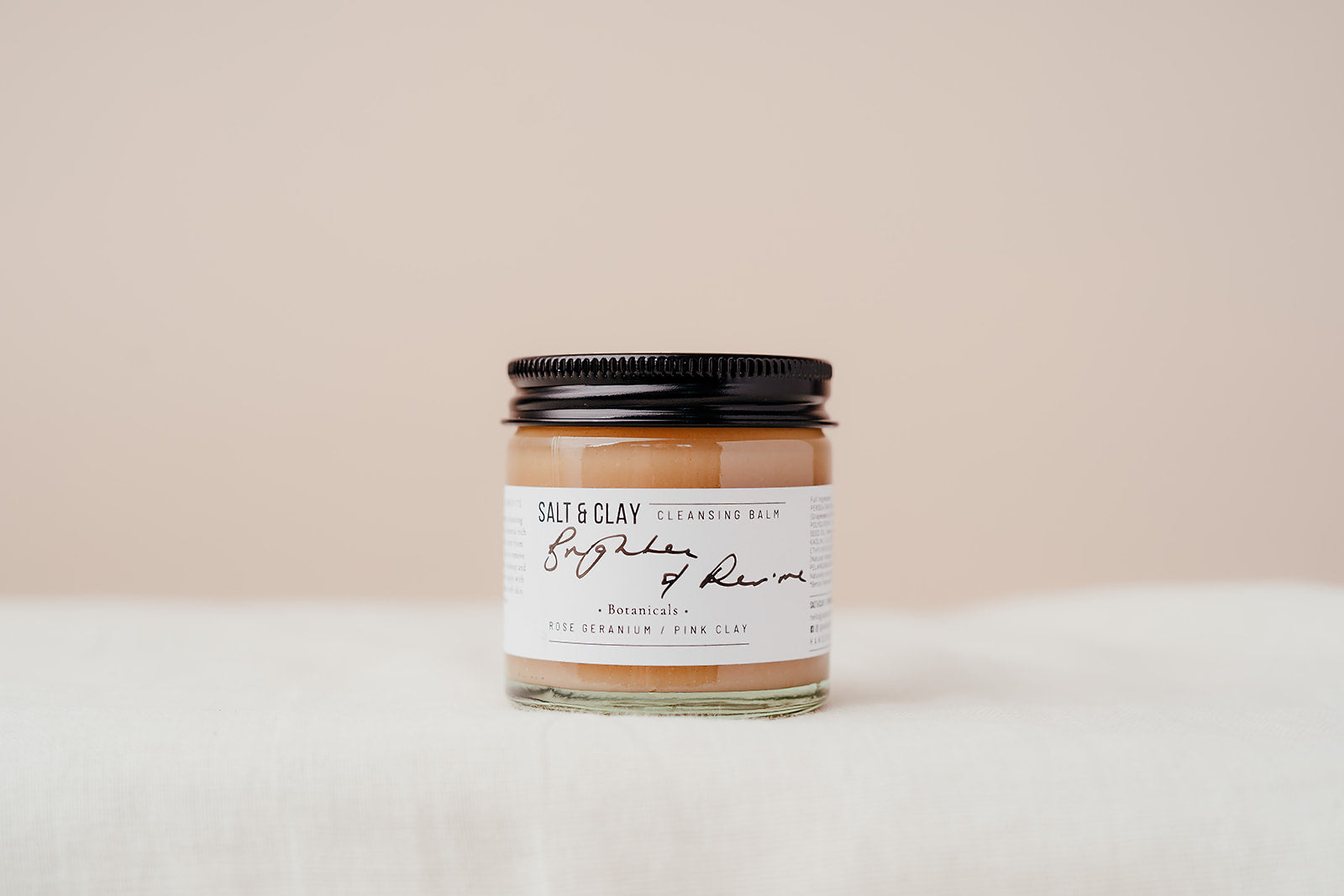 Our best selling creamy cleansing balm featuring french pink clay and gentle Rose Geranium essential oil. Plant based beauty. Vegan skincare. Vegan beauty. Salt & Clay. 