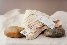 Load image into Gallery viewer, Earl Grey organic cotton face cloth. Salt &amp; Clay
